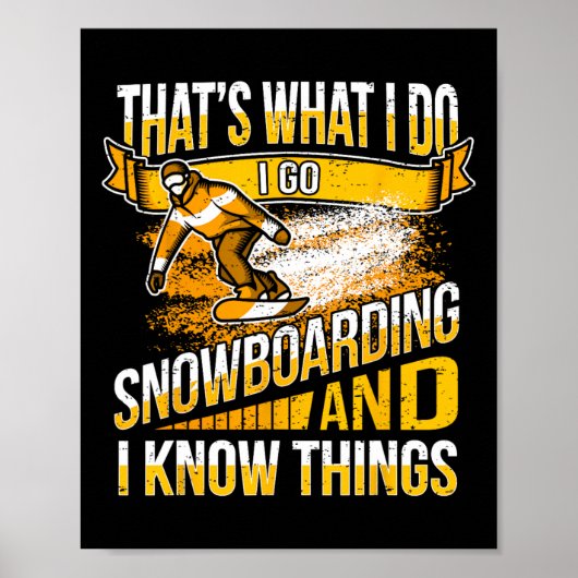 Poster Snowboard cool - Snowboard (Devant)