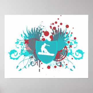 Poster snowboard hi-fi