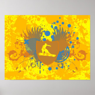 Poster snowboard hi-fi