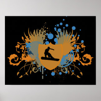 Poster snowboard hi-fi