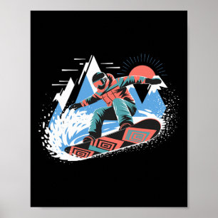 Poster Snowboard Master Les Pistes Snowboard Snowboa