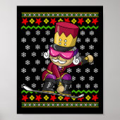 Poster Snowboard Nutcracker Snowboard Laid Noël S (Devant)