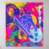 POSTER SNOWBOARD OLYMPIQUE (Devant)