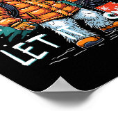 Poster Snowboard Ours polaire Hiver Amusant Arctic Advent (Coin)