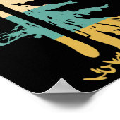 Poster Snowboard Pine Tree Vintage Snowboard Snowboardi (Coin)