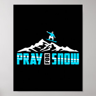 Poster Snowboard pour Pray Snow Jesus