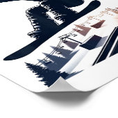 Poster Snowboard Saas-fee Suisse (Coin)