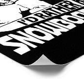 Poster Snowboard Shirt Planche À Neige Planche À Neige (Coin)