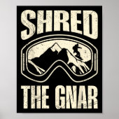 Poster Snowboard Shop The Gnar Snowboarder Funny Chil (Devant)