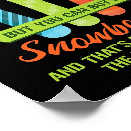 Poster Snowboard Ski Amusant Snowboard Snowboard Gi (Coin)