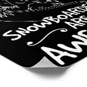 Poster Snowboard Ski Snowboard Activité compétitive (Coin)
