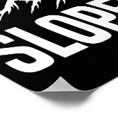 Poster Snowboard Snowboard Faisons Frapper Les Pentes (Coin)