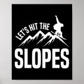 Poster Snowboard Snowboard Faisons Frapper Les Pentes (Devant)