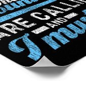 Poster Snowboard Snowboard Les Montagnes Appelent Un (Coin)