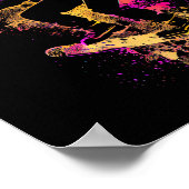 Poster Snowboard Snowboard Silhouette Cadeau (Coin)