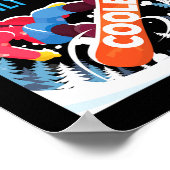 Poster Snowboard Snowboard Snowboard Comme Un Ski Sur (Coin)