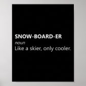Poster Snowboard Snowboard Tee Snowboarder Définition (Devant)