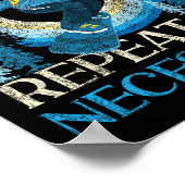 Poster Snowboard Snowboard Tourner à droite Tourner à gau (Coin)