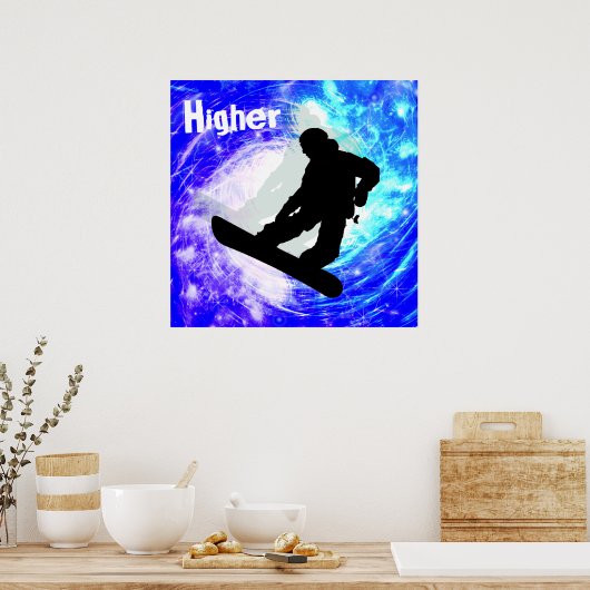 Poster Snowboarder (Cuisine)