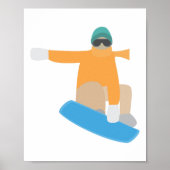Poster Snowboarder (Devant)