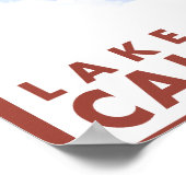 Poster Snowboarder Scene - Lac Tahoe, Californie (Coin)