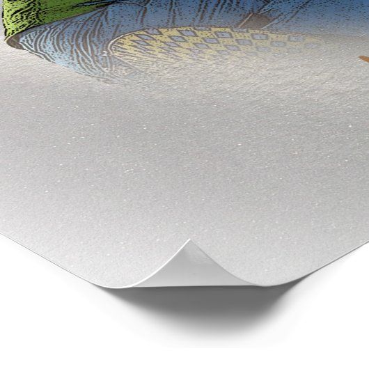 Poster Snowboarder - Si c'est trop escarpé (Coin)