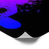 Poster Snowboarder Snowboard masculin Sports d'hiver (Coin)