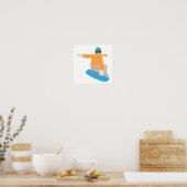 Poster Snowboardeur (Cuisine)