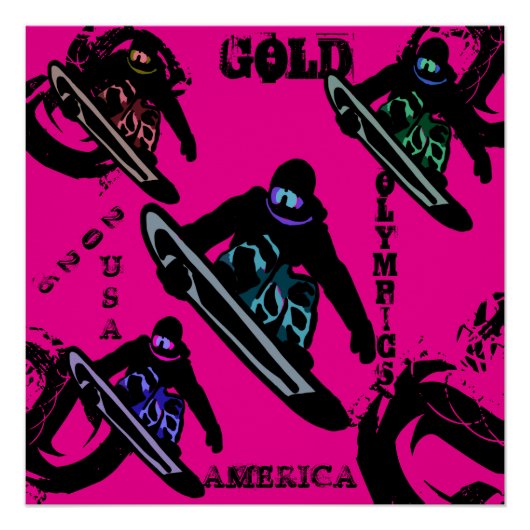 POSTER SNOWBOARDING  (Devant)