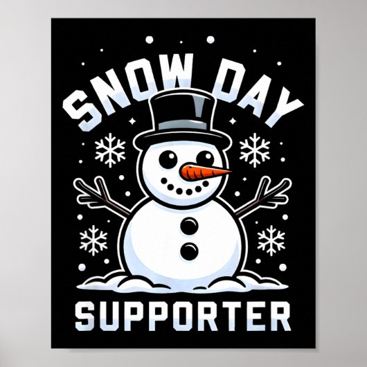 Poster Snowday Suprter Fun Winter Days For Kids And Adult (Devant)
