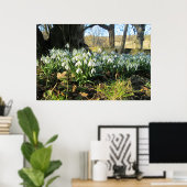 Poster Snowdrops Under an English Yew Tree - Personnalisé (Bureau à domicile)
