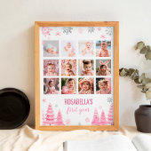 Poster Snowflake d'hiver Première année Photo Jalon Signa