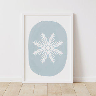 Poster Snowflake Maison de vacances Décor Mur Art
