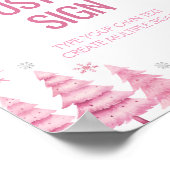 Poster Snowflake Winter Onederland Anniversaire Panneau p (Coin)