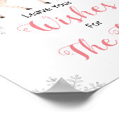 Poster Snowflakes d'hiver des cerfs Onederland Voeux pour (Coin)