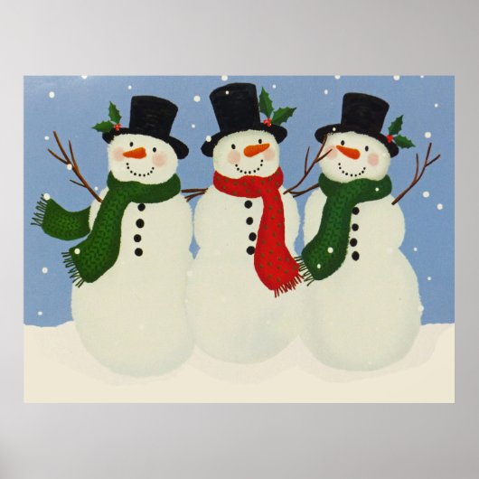Poster Snowman (Devant)