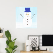 Poster snowman art (Bureau à domicile)