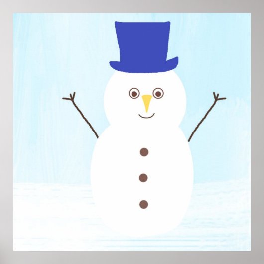 Poster snowman art (Devant)