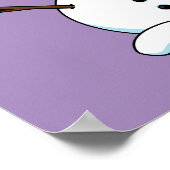 Poster Snowman avec Bonnet rouge et Écharpe (Coin)