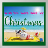 Poster Snowman bronzage (Devant)