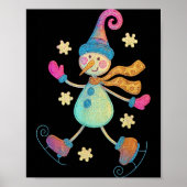 Poster Snowman Christmas 2025 Family Matching Funny Winte (Devant)