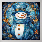 Poster Snowman en verre (Devant)
