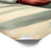 Poster Snowman et cadeau de Noël Illustration hivernale (Coin)