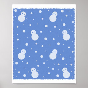 Poster Snowman et neige