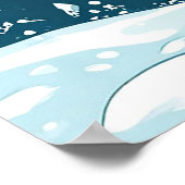 Poster Snowman joyeux à Santa Hat avec Écharpe (Coin)