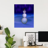 Poster Snowman la nuit (Bureau à domicile)