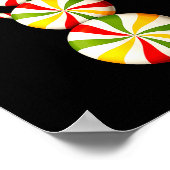 Poster Snowman Peppermint Candies Merry Christmas Pajamas (Coin)