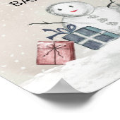 Poster Snowman Réchauffez-vous au chocolat chaud bar (Coin)