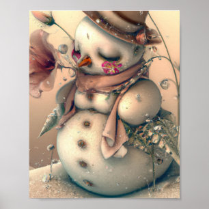 Poster Snowman, Snowwoman,