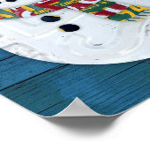 Poster Snowman Winter Fun Vintage License Plate Art (Coin)